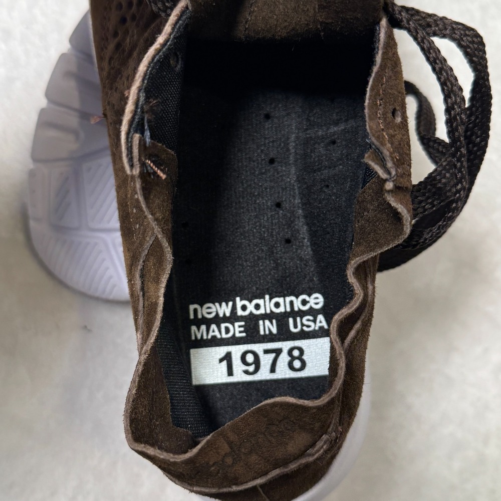 New Balance 1978 Made in USA ML1978AB Sneaker Mens 5.5 Brown Suede Walking Shoes - Picture 6 of 8